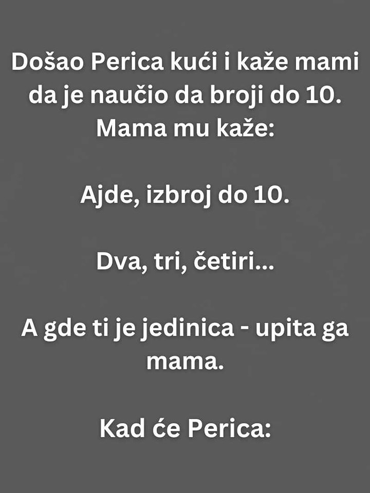 VIC Perica i brojanje JednaIstina.info